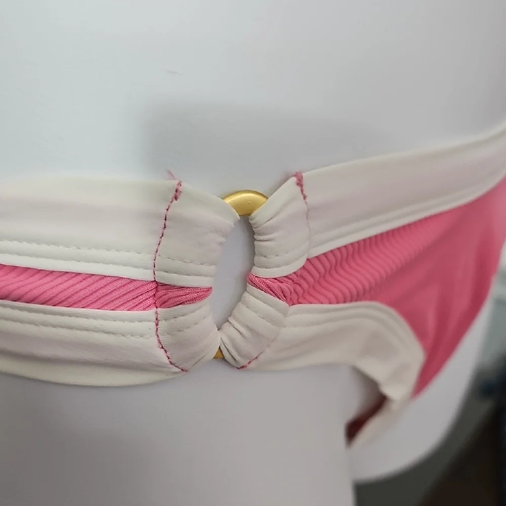 L*Space Pink and White Swimwear
